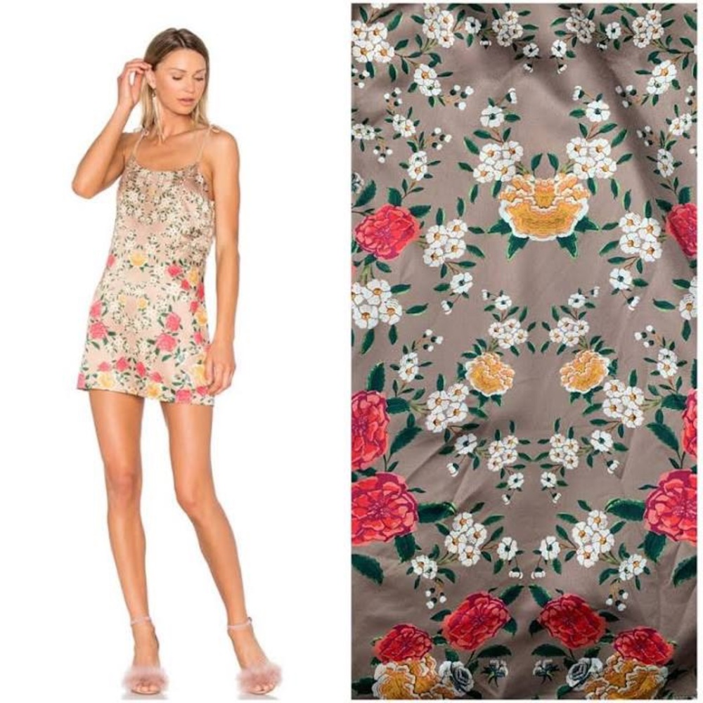 NBD Flora silk mini dress- xs